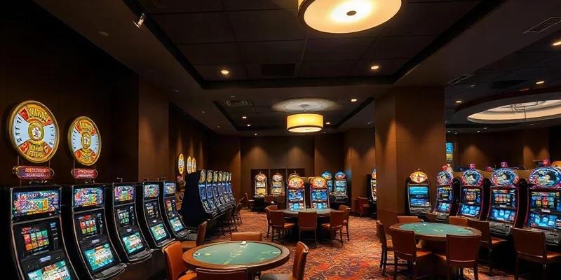 Tổng quan Casino 789F với sảnh game và bàn chơi hiện đại